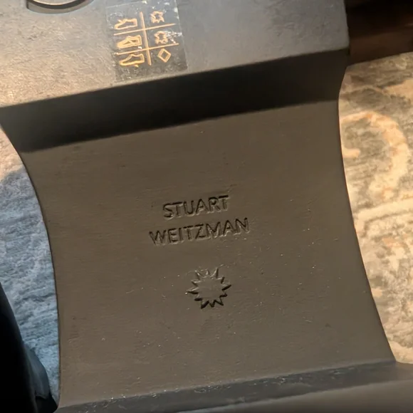 Stuart Weitzman Norah Lift Lug Sole Patent Leather Boots - Picture 6 of 7